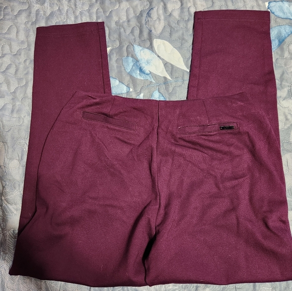 Calvin Klein Women's Ankle Pants in Rich Purple - Picture 7 of 9